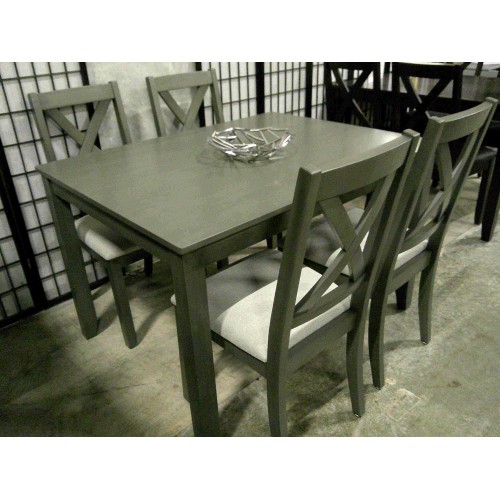 Crossback Dining Set Grey